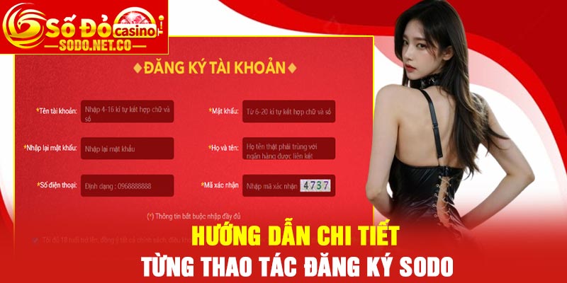 Hướng dẫn chi tiết từng thao tác đăng ký Sodo